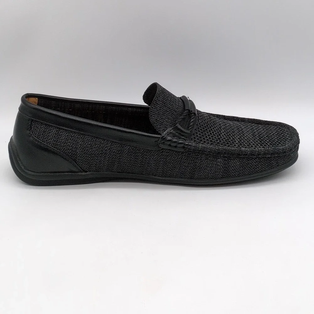 Aston Marc Shoes Mens Walk 02 Black 9.5‎ Driving Loafers Breathable Comfort NEW